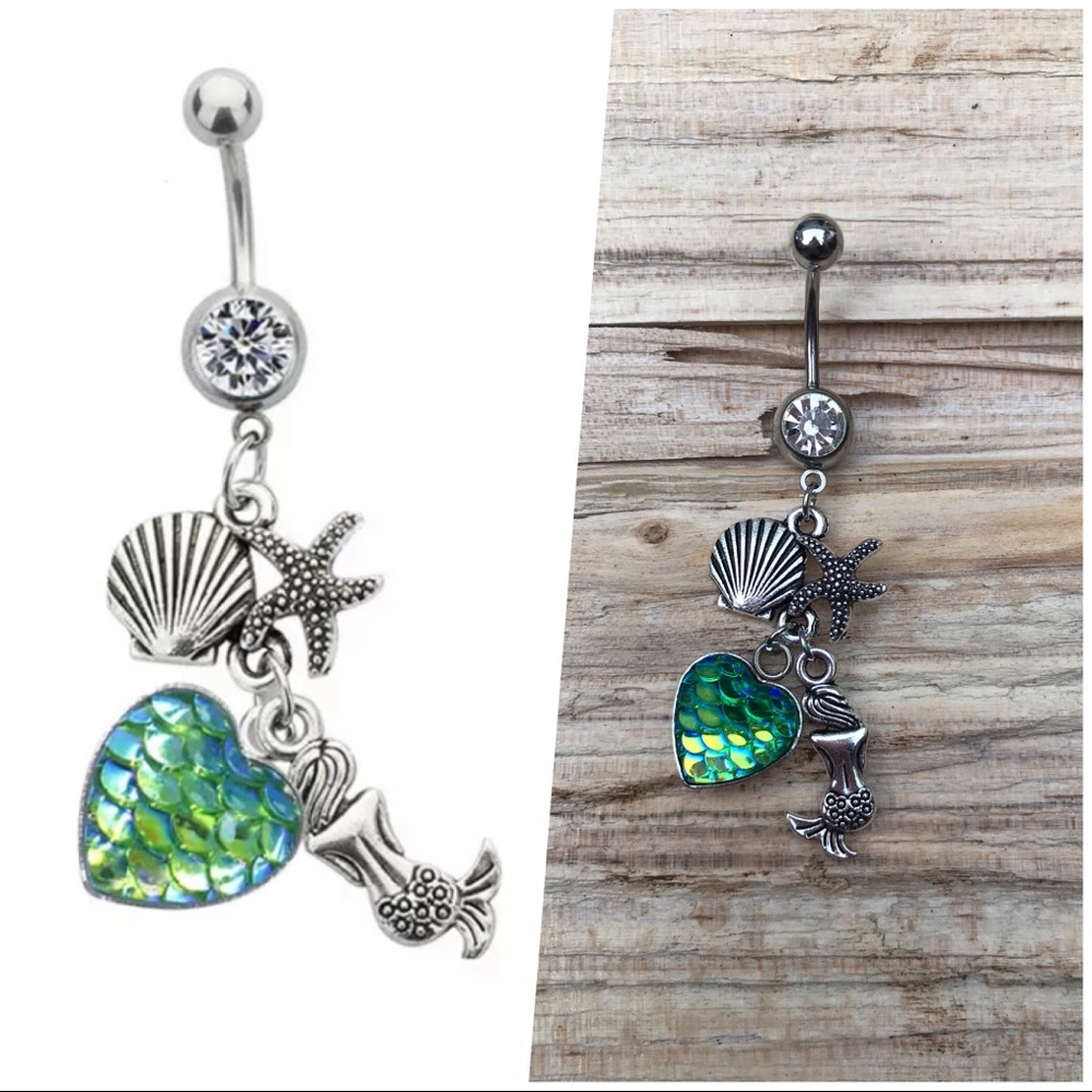 Mermaid Belly Button Navel Ring
